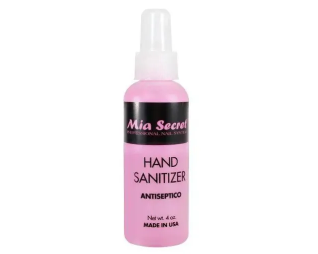 Desinfectante de manos con sistema de uñas profesional Mia Secret 4 oz