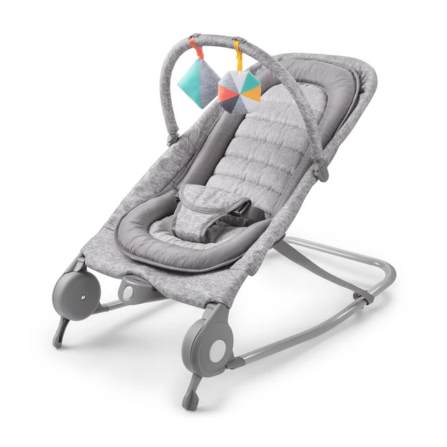 Summer Infant® 2-in-1 Infant Bouncer & Rocker Duo- Light Gray Tweed