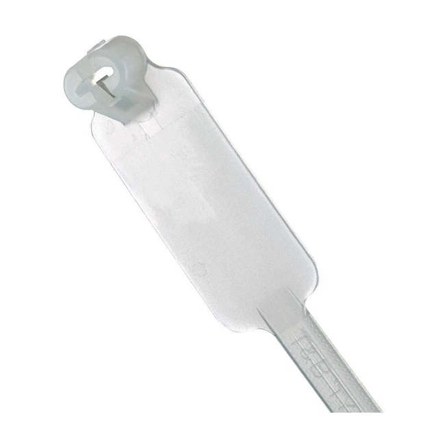 TY-RAP TY46M Cable Tie,w Tag,7.25 in,Ntrl,PK1000