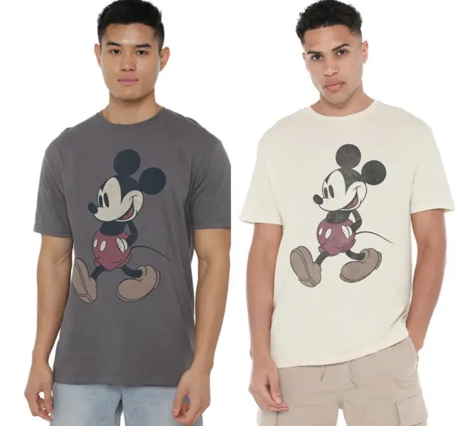 Disney Mens T-Shirt Mickey & Friends Mickey Wander Top Tee S-2XL Official