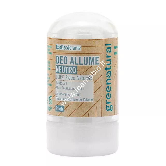 Deodorante Stick Pietra Allume di Potassio 60g - Greenatural
