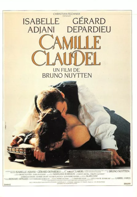 Carte postale Affiche de Film - Camille Claudel, ADJANI & DEPARDIEU