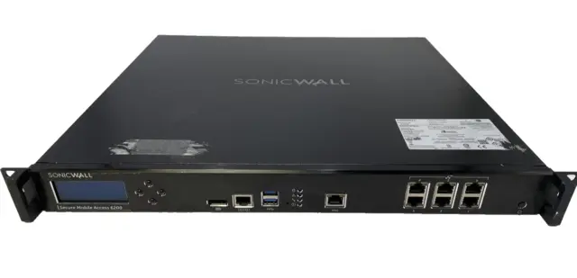 Dell SonicWall Secure Mobile Access SMA 6200 1RK31-0B0 NO HDD 100-200V 50-60HZ