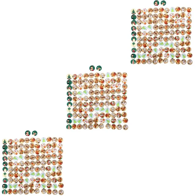 3x Schmuck Cabochons Glas Cabochons Flatback Glas für Ohrring