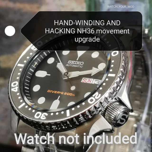 SEIKO SKX MOVEMENT Upgrade NH36 MOD SKX013 SKX007 SKX009 SKX011 105.00 PicClick UK