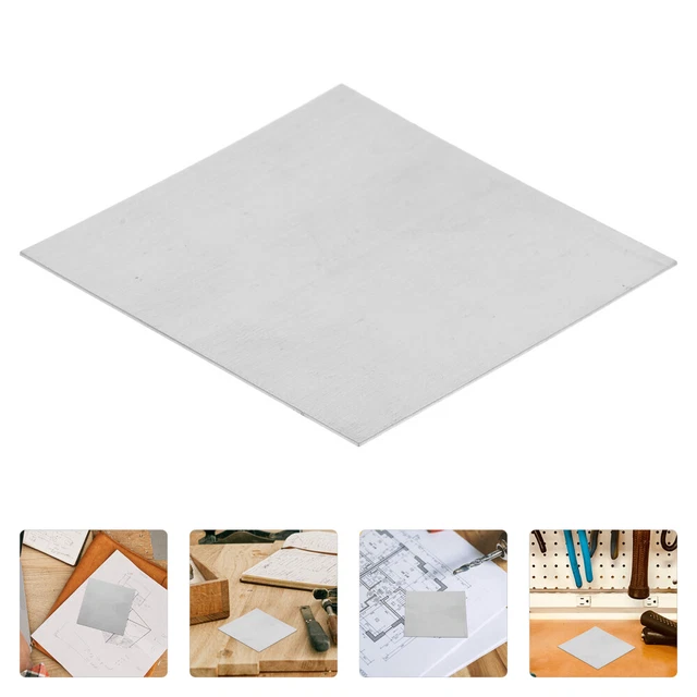 Plaque En Acier Inoxydable 304 - 100 X 100 Mm - Épaisseur 2,5 Mm - Polie - Pour Bricolage, CNC, Protection