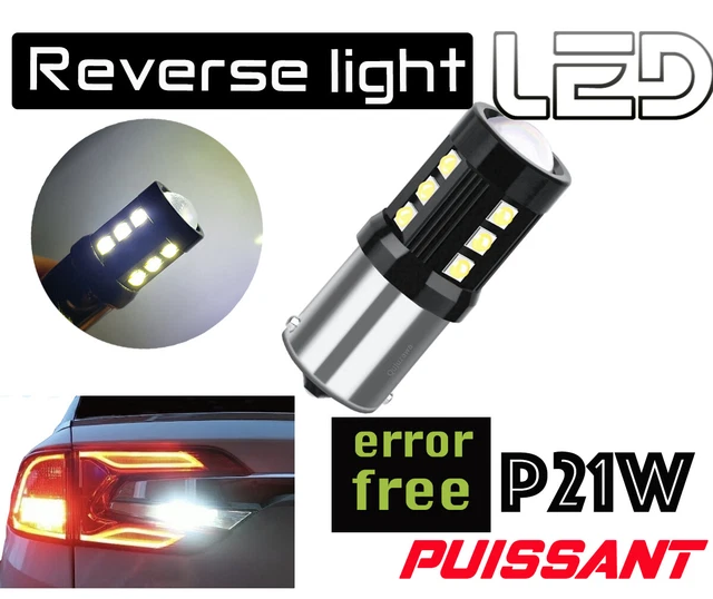 Ampoule LED Bip Feu Recul 12V - P21W BA15S - Signal Sonore Marche Arrière - Neuf
