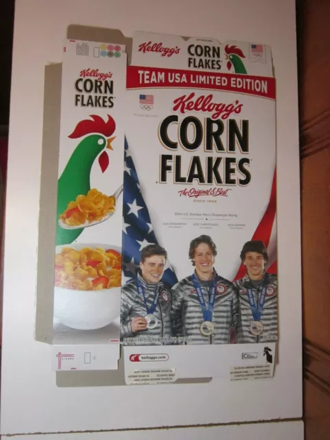 Sochi 2014 Winter Olympics Cereal Box Men's Slopestyle Skiing USA Gold Medal NEW