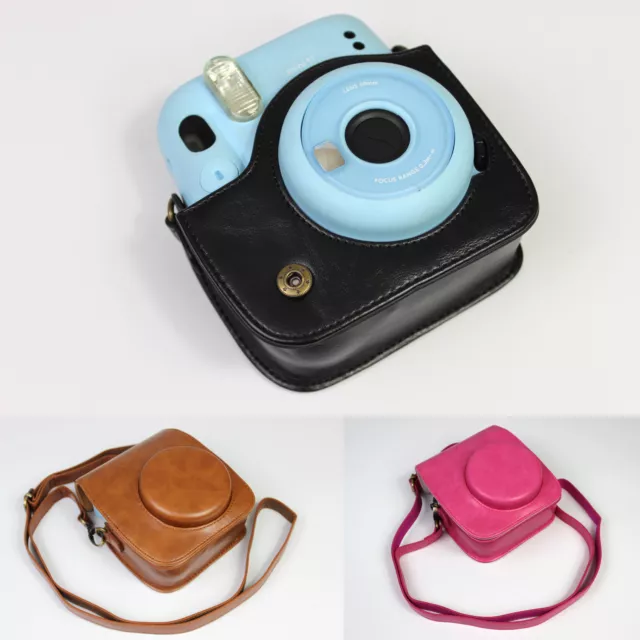 Leather camera case bag cover strap for FUJIFILM Fuji instax Mini 11