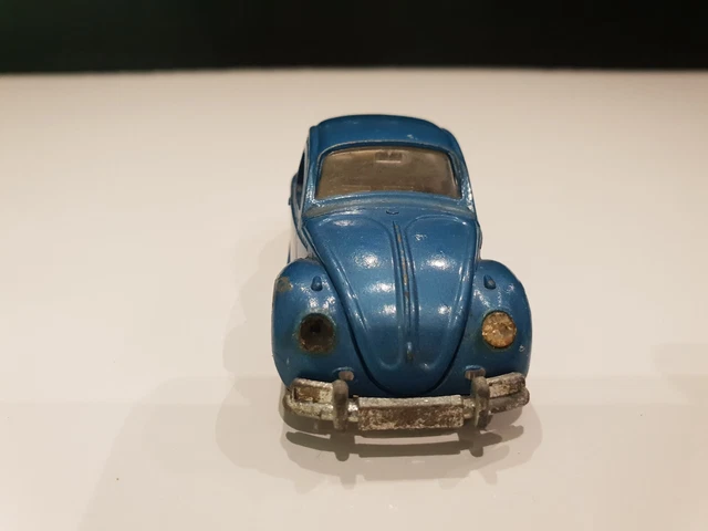 Voiture Miniature VW Coccinelle De Luxe Dinky Toys - Réf. 5696/65 - Fabriqué En Angleterre - Occasion