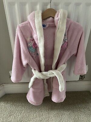 TU Peppa Pig Pink Dressing Gown Hooded Super Soft Sleepwear for Girls 1-2 Years