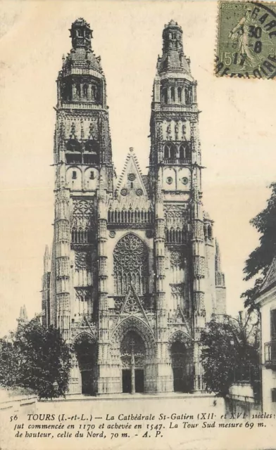 Cp Tours Cathedrale St-Gatien