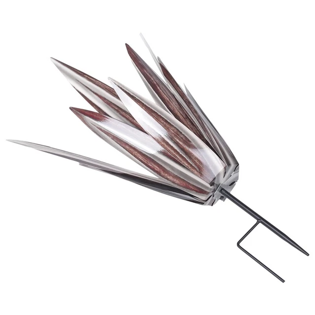 Sculpture Métallique D'agave Rustique - Décoration Extérieure Et Intérieure - 35 Cm - Idéal Pour Jardin, Terrasse Ou Cadeau