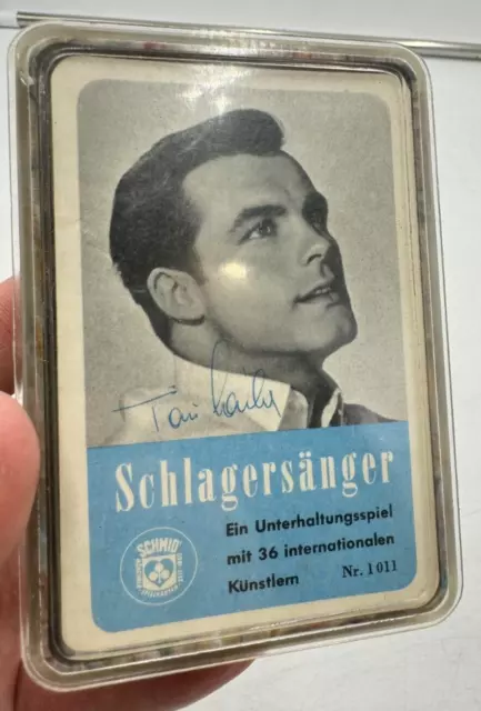 Quartett Schlagersänger No. 1011 Kartenspiel Schmid alt antik vintage 36 Karten