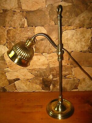 ANTIQUE ART DECO MOVEMENT DESK TABLE LIGHT LAMP BRASS 1930s