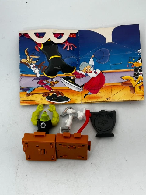 1996 McDonalds Happy Meal Karton Space Marmelade & 2 Kunststoffspielzeug Retro #LH