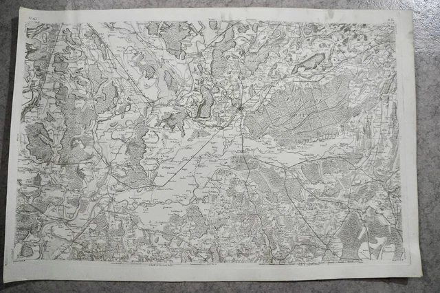 CASSINI CARTE IN PLANO 630mm X 950 mm, 1808, DOLE POLIGNY , n°115, 11L,