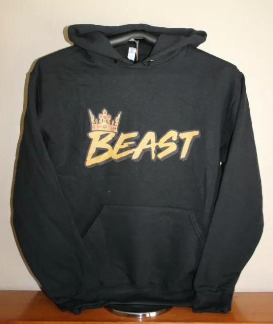 BEAST with Crown Hoodie Sweatshirt, Medium in Black