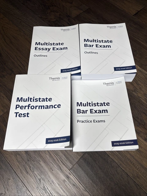 THEMIS BAR EXAM Review 2025-26 UBE Multistate Prep Books (Set 4) MBE ...