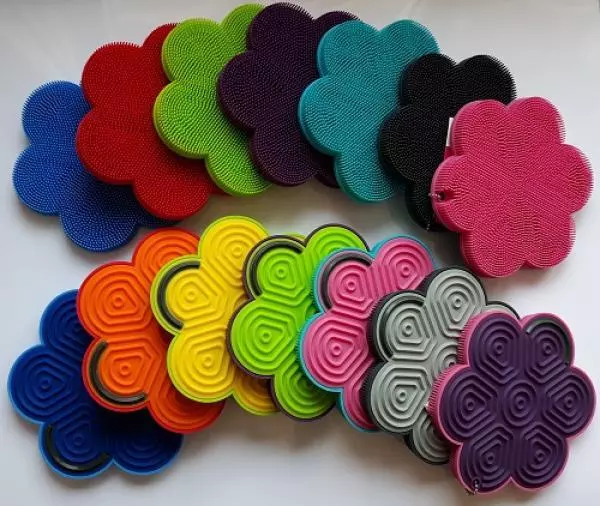 Scrubby Plus Fiore Spugna IN Silicone 15 CM Kochblume Spülschwamm Spugna