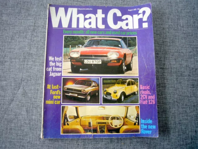 What Car? magazine, August 1976, rare, good original condition