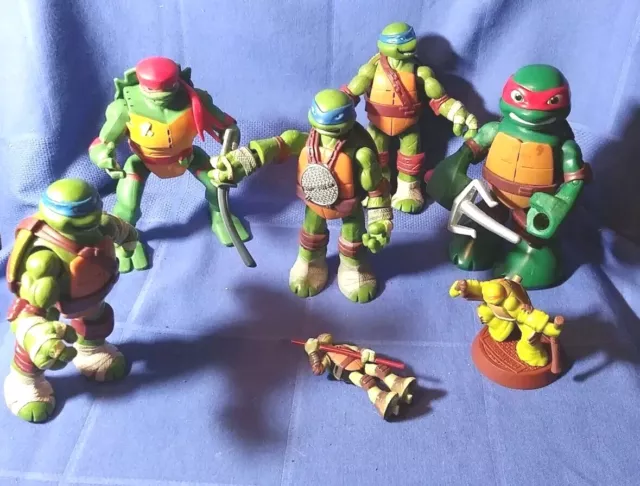 TMNT Teenage Mutant Ninja Turtles Lot Of 5 Action Figures 2012-2014