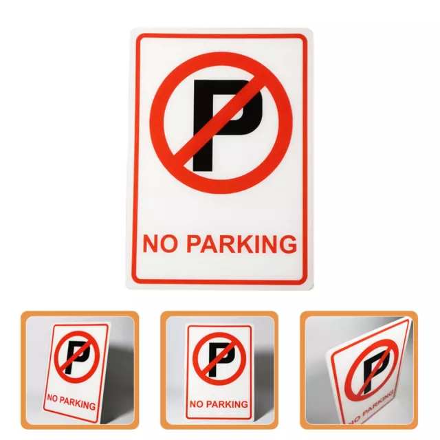 No Parking Sign Caution for Roads Bright Color Traffic Stop The