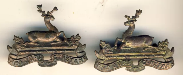 Canada 1926  Northshore New Brunswick Regimentl pair collar badges