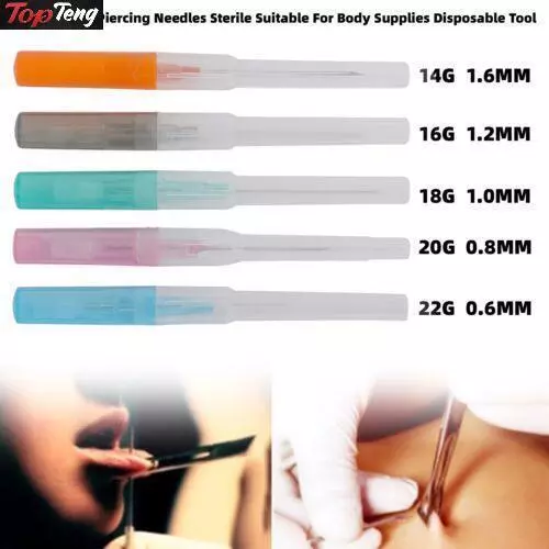 Professional Piercing Needles Sterile Suit For Body Supplies Disposable Tool