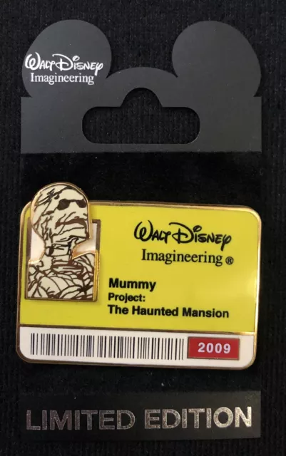 WDI ID Badge Series 2009 Haunted Mansion Mummy LE 300 Pin 70975