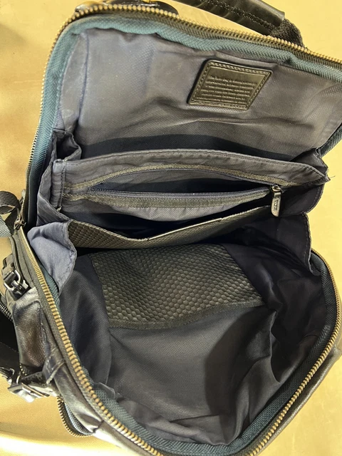 Preowned Tumi Alpha Bravo Knox Backpack Rucksack 22681DCC2 Black Canvas Leather 9