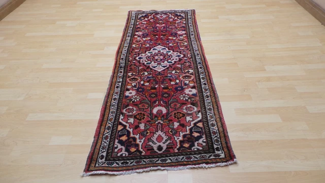 "Alfombra Persain HALL RUNNER HECHA A MANO LANA Oriental Vintage 6 ft 9"" x 2 ft 7"