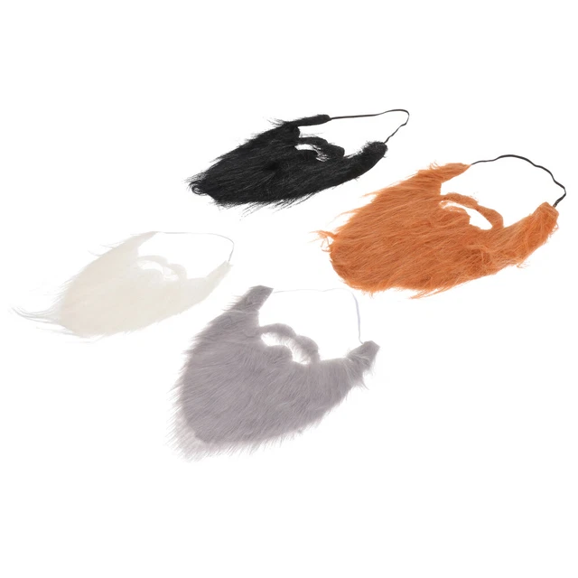 4 Pcs Kostüm-Schnurrhaare Falscher Bart Schnurrbartbärte Mann Ältere Cosplay