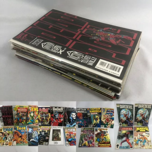 DEADPOOL PUNISHER DAREDEVIL THOR Key Variant Marvel Bronze+ Comic Books Job Lot