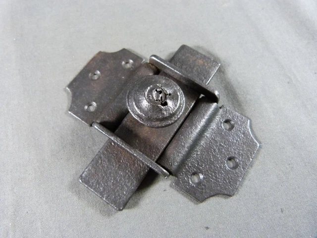 French Vintage wrought iron Door Latch Lock Bolt Country Rustic farmhouse decor!