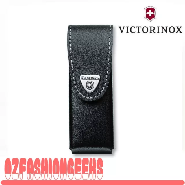 Victorinox Leather Pouch for Pocket Knife (Black) Large 4.0523.3 BLK 05612 PI