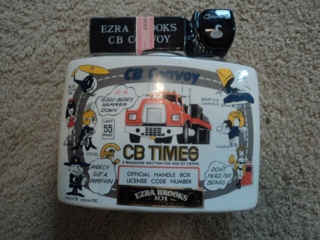 Ezra Brooks CB Convoy Decanter Limited Edition Empty