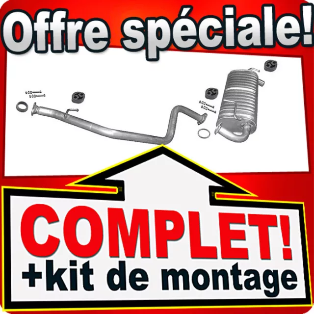 Ligne pot d'échappement pour SUZUKI JIMNY 1.3 85, 86CH dés 08.2004 Silencieux