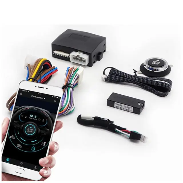 Engine Ignition One-button Start Bluetooth Smart Phone APP Control Car Lock Kit