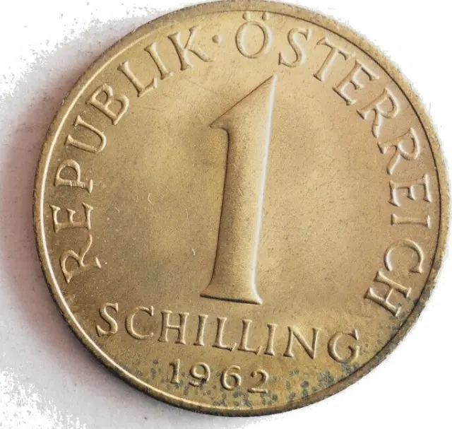 1962 AUSTRIA SCHILLING - AU/UNC - Excellent Coin - FREE SHIP - Bin #314