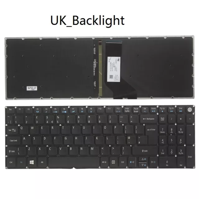 UK Laptop keyboard For ACER Aspire 5 A515-41 A515-41G A315-32 N17Q2 N17C4