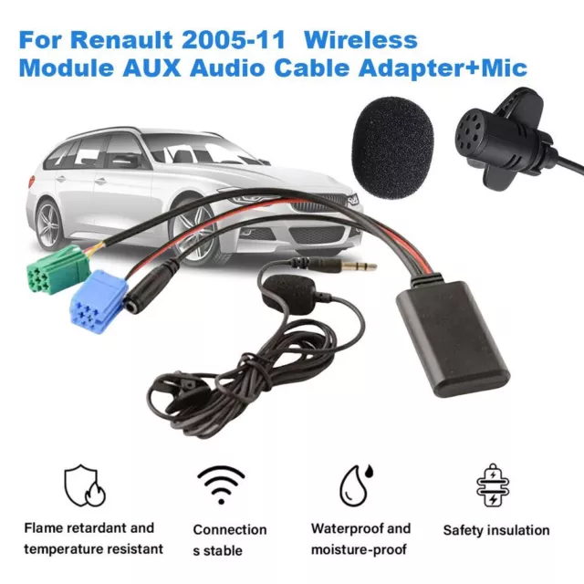 Adaptateur Bluetooth Renault Autoradio Scenic Megane Clio Modus Master Espace