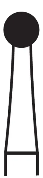 Coltene Whaledent RS500008 Alpen SteriX FG8 One Piece #8 Round Carbide Burs 10Pk