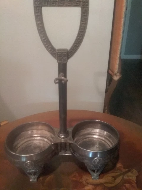 Antique Redfield & Rice #502 Mark Cruet Castor Fork Holders Silverplated Pickle