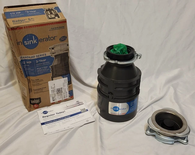 INSINKERATOR BADGER 5XL Garbage Disposal, 1/2 HP 100.00 PicClick