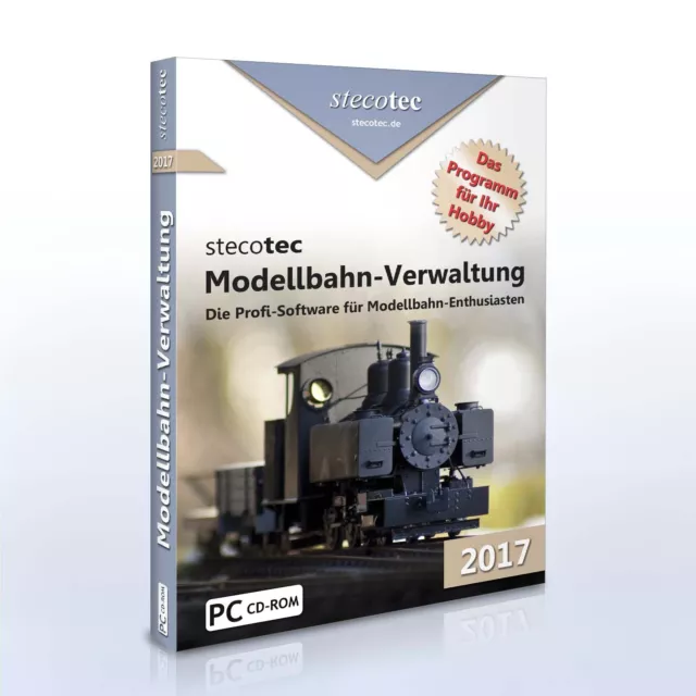 Stecotec Modellbahn-Verwaltung 2017 [CD-VERSION] Software / Programm f. Sammler