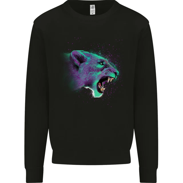 A Lion Watercolour Kids Sweatshirt Jumper