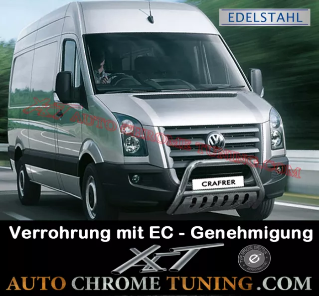 Frontschutzbügel mit Unterfahrschutz für VW Crafter ab 2011 - mit EC/TÜV