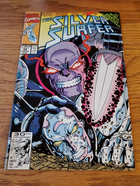 MARVEL COMICS THE SILVER SURFER #59 NOV 1991. Infinity Gauntlet Crossover