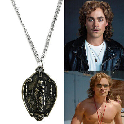 Stranger Things Billy Hargrove Necklaces-Virgin Mary Vintage Jewelry-Halloween